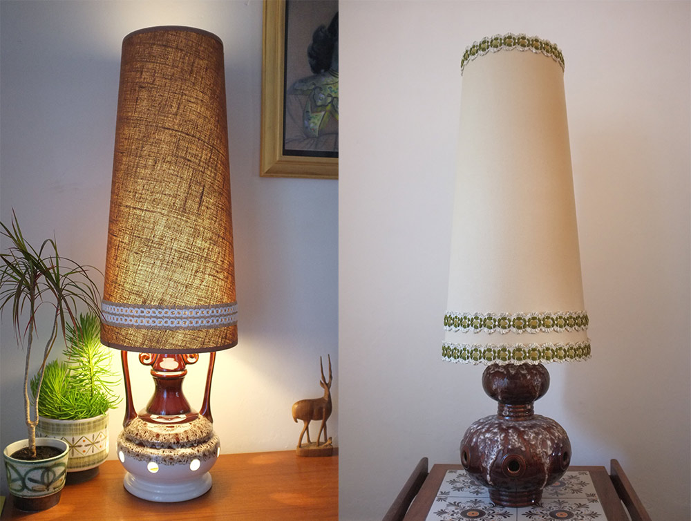 Two fat lava lampshades